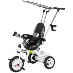 Vaikiškas triratukas su stūmimo rankena 6-in-1